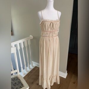 Sincerely Jules Lightweight Casual Cream Dress